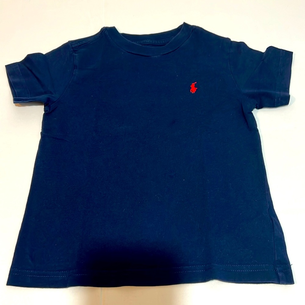 Ralph Lauren Kids cotton navy blue shirt